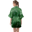 Mathematics Green Quarter Sleeve Kimono Robe View2