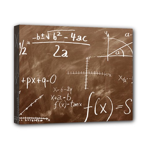 Mathematics Brown Canvas 10  X 8  (stretched) by snowwhitegirl