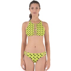 Yellow Eyes Perfectly Cut Out Bikini Set by snowwhitegirl