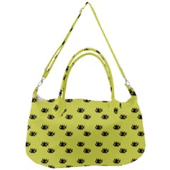 Yellow Eyes Removal Strap Handbag by snowwhitegirl