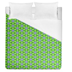 Pattern Green Duvet Cover (queen Size) by Mariart