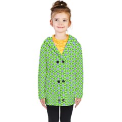 Pattern Green Kids  Double Breasted Button Coat by Mariart