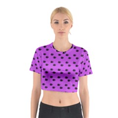 Purple Eyes Cotton Crop Top by snowwhitegirl