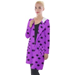 Purple Eyes Hooded Pocket Cardigan by snowwhitegirl