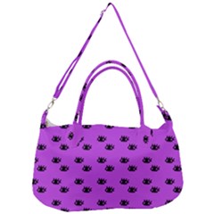 Purple Eyes Removal Strap Handbag by snowwhitegirl