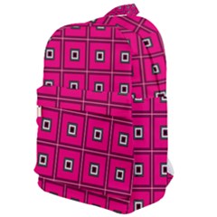 Pink Pattern Squares Classic Backpack by HermanTelo