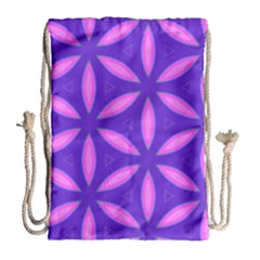 Purple Drawstring Bag (large) by HermanTelo