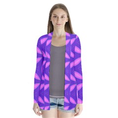 Purple Drape Collar Cardigan by HermanTelo