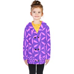 Purple Kids  Double Breasted Button Coat by HermanTelo