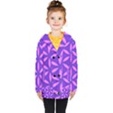 Purple Kids  Double Breasted Button Coat View1