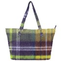 Yellow Plaid Flannel Full Print Shoulder Bag View1