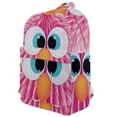 Bird Fluffy Animal Cute Feather Pink Classic Backpack by Sudhe