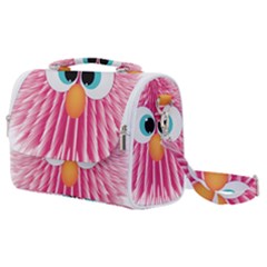 Bird Fluffy Animal Cute Feather Pink Satchel Shoulder Bag by Sudhe