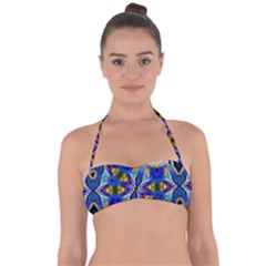 Art Kaleidoscope Meditation Mosaic Halter Bandeau Bikini Top by Wegoenart