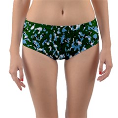 Greencamo1 Reversible Mid-waist Bikini Bottoms by designsbyamerianna