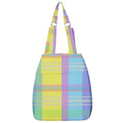 Easter Background Easter Plaid Center Zip Backpack by Simbadda