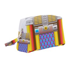 Jukebox Music Record Player Retro Wristlet Pouch Bag (medium) by Simbadda