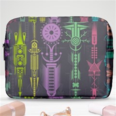 Background Non Seamless Pattern Make Up Pouch (large) by Simbadda