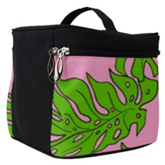 Leaves Tropical Plant Green Garden Make Up Travel Bag (small) by Simbadda