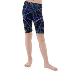 Abstract Background Reason Texture Kids  Mid Length Swim Shorts by Simbadda