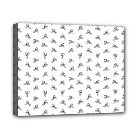 Cycling Motif Design Pattern Canvas 10  X 8  (stretched) by dflcprintsclothing