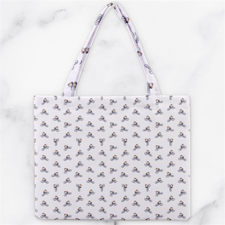 Cycling Motif Design Pattern Mini Tote Bag