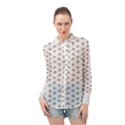 Cycling Motif Design Pattern Long Sleeve Chiffon Shirt View1