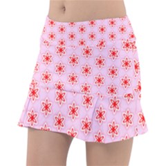 Texture Star Backgrounds Pink Tennis Skirt by HermanTelo