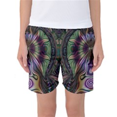 Digital Art Fractal Artwork Women s Basketball Shorts by Pakrebo