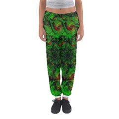 Art Artwork Fractal Digital Art Green Women s Jogger Sweatpants by Pakrebo