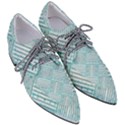 Wood Texture Diagonal Pastel Blue Pointed Oxford Shoes View3