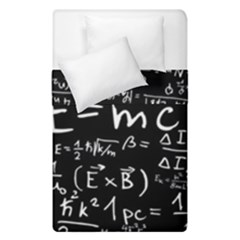 Science Albert Einstein Formula Mathematics Physics Special Relativity Duvet Cover Double Side (single Size) by Sudhe