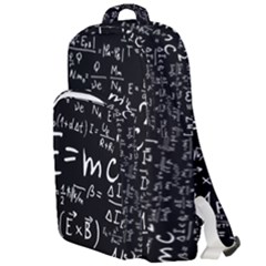 Science Albert Einstein Formula Mathematics Physics Special Relativity Double Compartment Backpack by Sudhe