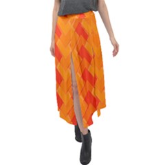 Velma Inspired Velour Split Maxi Skirt by designsbyamerianna