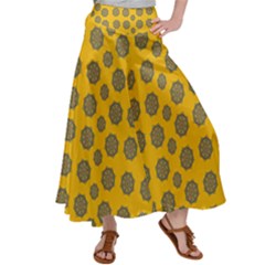 Sensational Stars On Incredible Yellow Satin Palazzo Pants by pepitasart