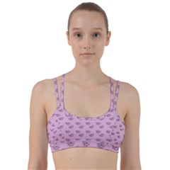 Zodiac Bat Pink Line Them Up Sports Bra by snowwhitegirl