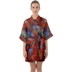 Electric Guitar Quarter Sleeve Kimono Robe by WILLBIRDWELL