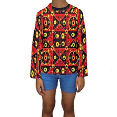 Abp1 Rby 1 Kids  Long Sleeve Swimwear by ArtworkByPatrick