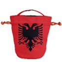 Albania Flag Drawstring Bucket Bag View1