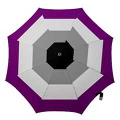 Asexual Pride Flag Lgbtq Hook Handle Umbrellas (medium) by lgbtnation