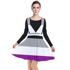 Asexual Pride Flag Lgbtq Plunge Pinafore Dress by lgbtnation