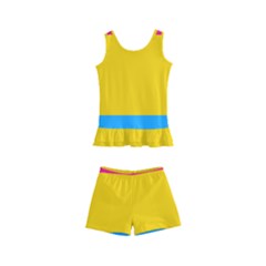 Pansexual Pride Flag Kids  Boyleg Swimsuit by lgbtnation