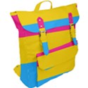 Pansexual Pride Flag Buckle Up Backpack View2