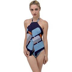 Satellite Machine Space Dark Go With The Flow One Piece Swimsuit by Pakrebo