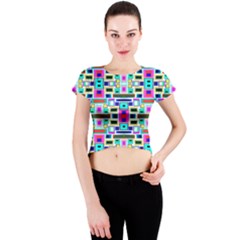 Hs C0 5 Crew Neck Crop Top by ArtworkByPatrick