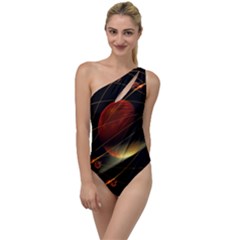 Fractal Digital Art To One Side Swimsuit by Pakrebo