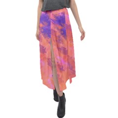 Harshenvironment Velour Split Maxi Skirt by designsbyamerianna