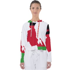 Malawi Flag Map Geography Outline Women s Slouchy Sweat by Sapixe