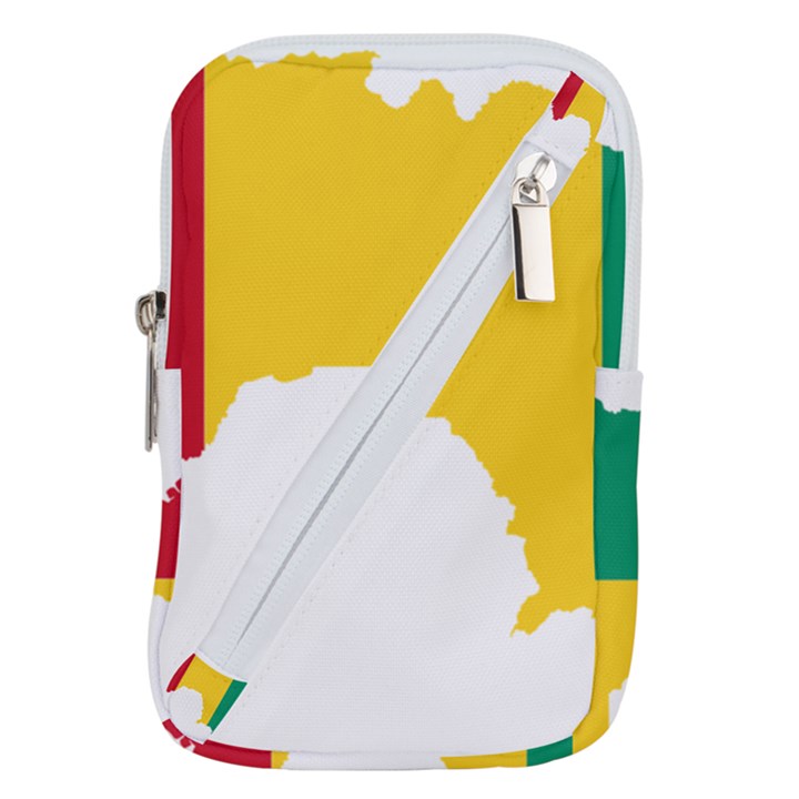 Guinea Flag Map Geography Outline Belt Pouch Bag (Large)