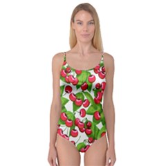 Cherry Leaf Fruit Summer Camisole Leotard  by Mariart